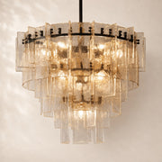 Latiera Glass Tiered Round Chandelier 36