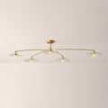 Liorin Lily Petal Clear Glass Linear Flush Mount Light