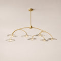 Liorin Lily Petal Clear Glass Round Branching Chandelier 54“D 72”D 84“D 96”D