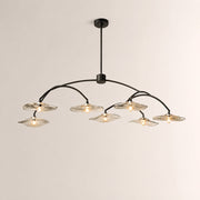 Liorin Lily Petal Clear Glass Round Branching Chandelier 54“D 72”D 84“D 96”D
