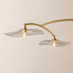 Liorin Lily Smoke Glass Linear Chandelier 60“W 80”W