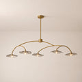 Liorin Lily Smoke Glass Linear Chandelier 60“W 80”W