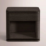Liromelle Open Nightstand — BLACK OAK / 26