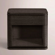 Liromelle Open Nightstand — BLACK OAK / 26