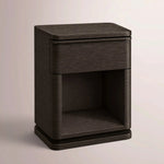 Liromelle Open Nightstand — BLACK OAK / 20