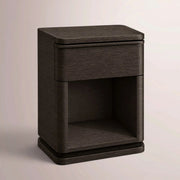 Liromelle Open Nightstand — BLACK OAK / 20