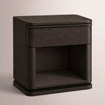Liromelle Open Nightstand — BLACK OAK / 26