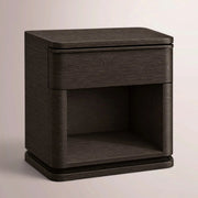 Liromelle Open Nightstand — BLACK OAK / 26