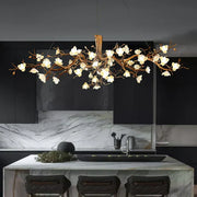 Loir Magnolia Branch & Porcelain Bloom Chandelier