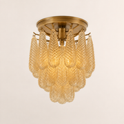Lira Handblown Glass Drop Chandelier 21