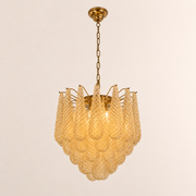 Lira Handblown Glass Drop Chandelier 21