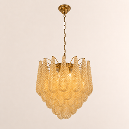 Lira Handblown Glass Drop Chandelier 21