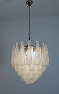 Lira Handblown Glass Drop Chandelier 21" D 41 Drops Clear