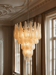 Lira Handblown Glass Drop Chandelier 26