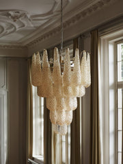 Lira Handblown Glass Drop Chandelier 26