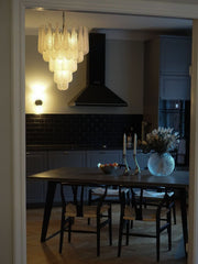 Lira Handblown Glass Drop Chandelier 26