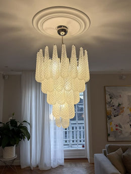 Lira Handblown Glass Drop Chandelier 26