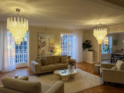 Lira Handblown Glass Drop Chandelier 26