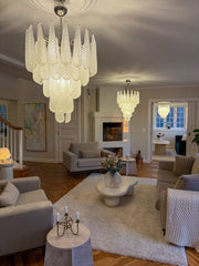 Lira Handblown Glass Drop Chandelier 26