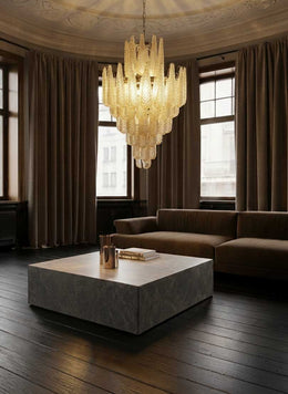 Lira Handblown Glass Drop Chandelier 30