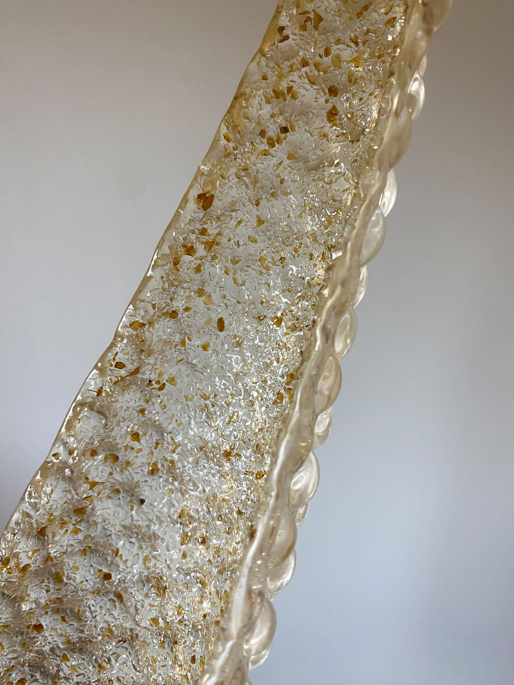 Lira Handblown Glass Drop Chandelier 30"D 75 Drops Amber