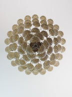 Lira Handblown Glass Drop Chandelier 30"D 85 Drops Amber