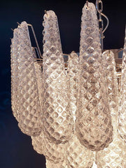 Lira Handblown Glass Drop Chandelier 30