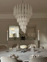 Lira Handblown Glass Drop Chandelier 30