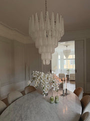 Lira Handblown Glass Drop Chandelier 30