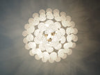 Lira Handblown Glass Drop Chandelier 30"D 85 Drops Clear