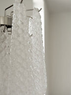 Lira Handblown Glass Drop Wall Sconce 14" 10 Pcs Drops Clear