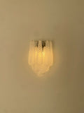 Lira Handblown Glass Drop Wall Sconce 14" 10 Pcs Drops Clear