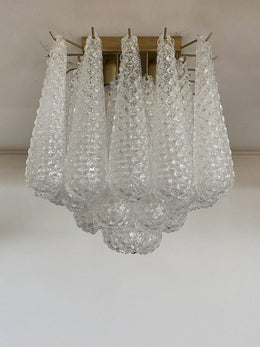 Lira Handblown Glass Flush Mount Ceiling Light 14