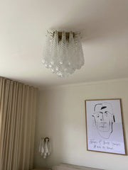 Lira Handblown Glass Flush Mount Ceiling Light 14