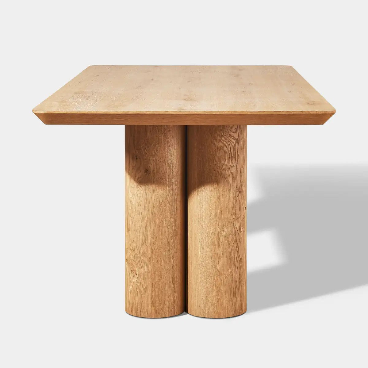 Aris Solid Oak Dining Table 86“W For Dining Room