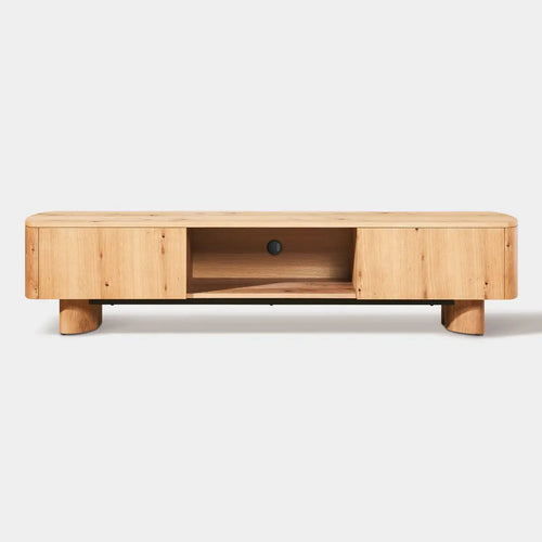 Aris Solid Oak Media Console for Living Room