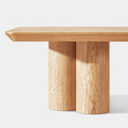 Aris Solid Oak Round Coffee Table 47