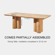 Aris Solid Oak Round Coffee Table 47