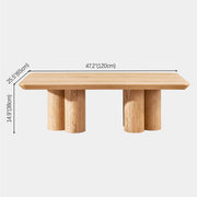 Aris Solid Oak Round Coffee Table 47