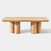 Aris Solid Oak Round Coffee Table 47