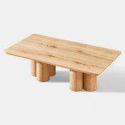 Aris Solid Oak Round Coffee Table 47