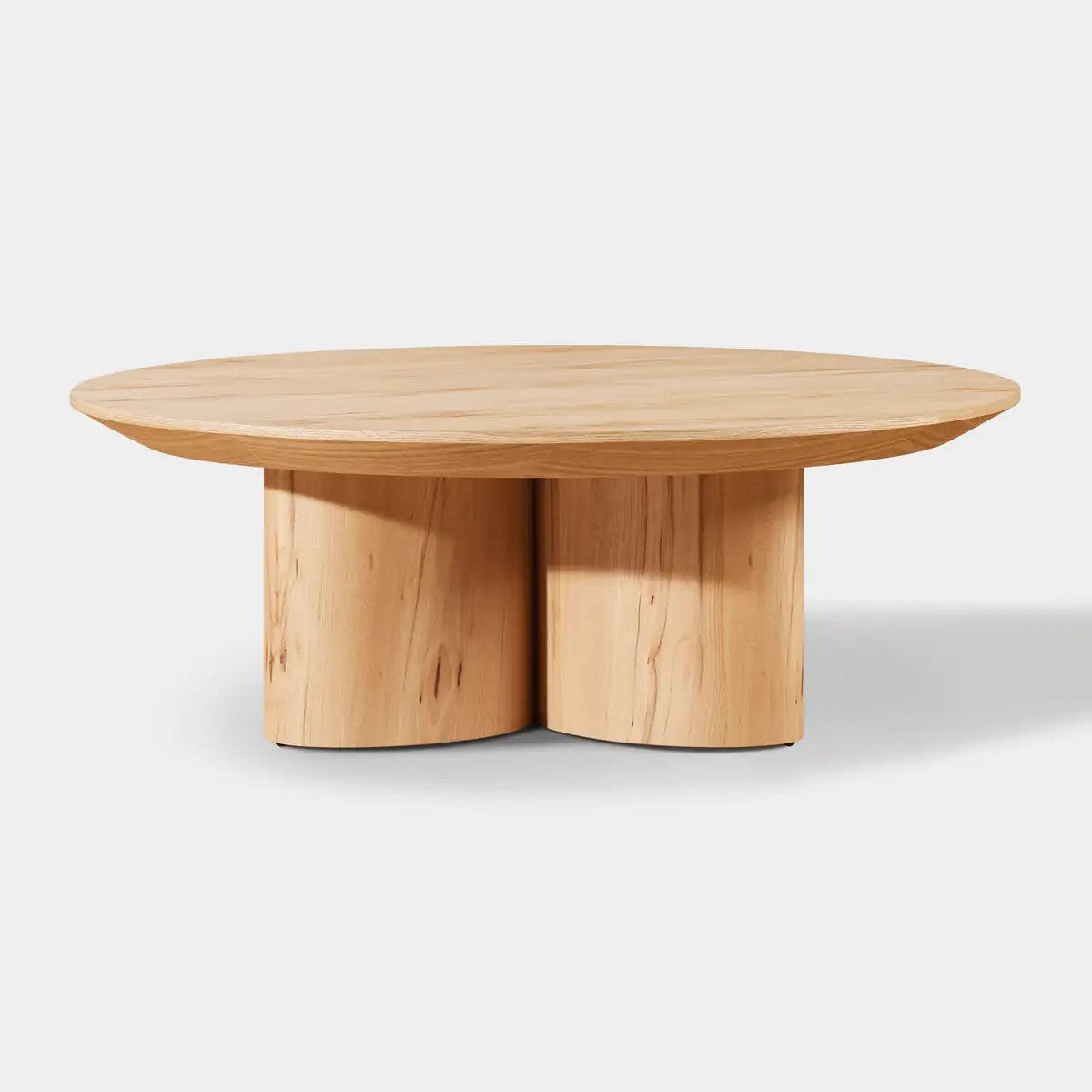 Aris Solid Oak Coffee Table 39"D For Living Room