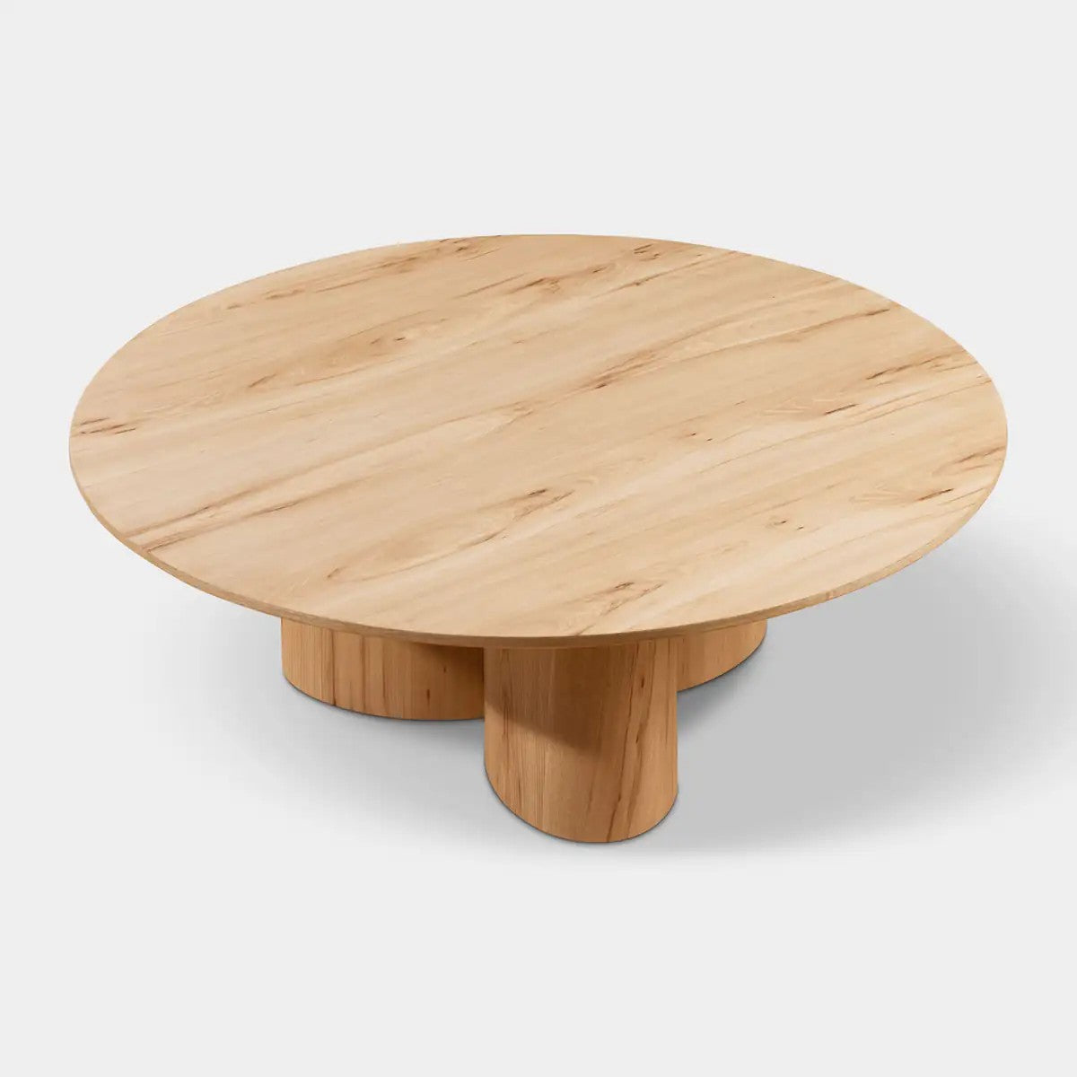 Aris Solid Oak Coffee Table 39"D For Living Room