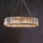 Kael Round Crystal Ring Chandelier 31"D -61"D