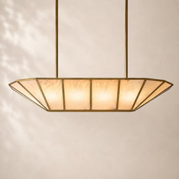 Lunessa Alabaster Linear Chandelier 52