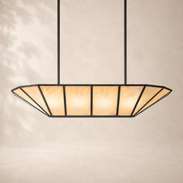 Lunessa Alabaster Linear Chandelier 52