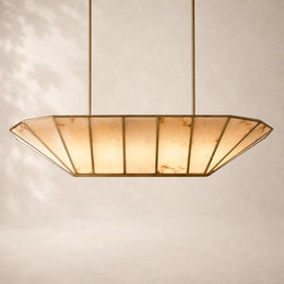 Lunessa Alabaster Linear Chandelier 72