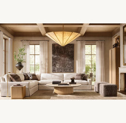 Lunessa Alabaster Round Chandelier 60