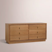 Prevelle Drawer Dresser — NATURAL OAK / 6-DRESSER