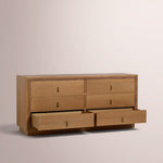 Prevelle Drawer Dresser — NATURAL OAK / 6-DRESSER